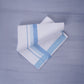 KERALOOM FINISH COTTON 332 W/D DHOTI 3.80 MTR - Sky Blue