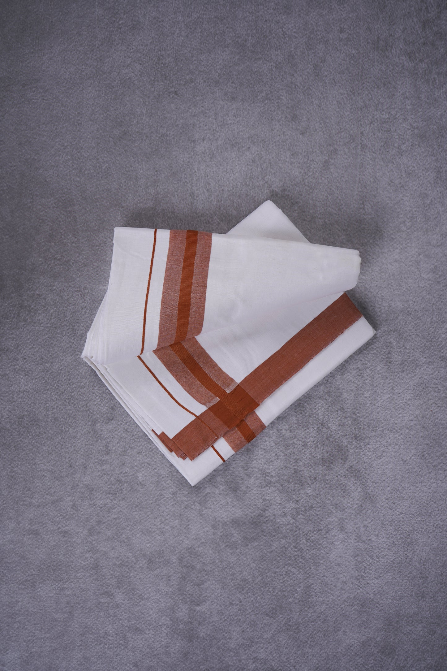 KERALOOM FINISH COTTON 326 W/D DHOTI 3.80 MTR - Brown