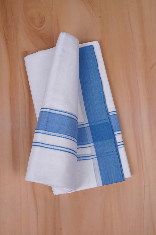 FCD-03 W/D DHOTI 4.00 MTR-Sky Blue