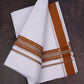 FD-166 W/D DHOTI 3.80 MTR-Brown