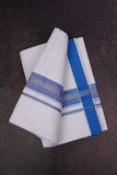 FD-166 W/D DHOTI 3.80 MTR-Blue