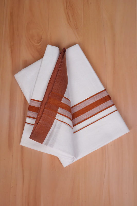FCD-569 W/D DHOTI 3.80 MTR - Brown