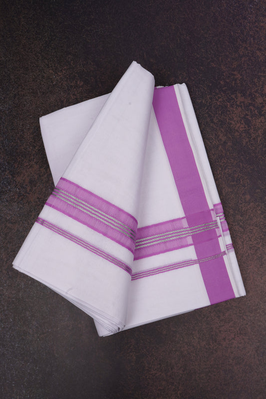 FD-166 W/D DHOTI 3.80 MTR-Pink