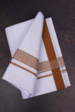 FD-137 W/D DHOTI 3.80 MTR-Brown