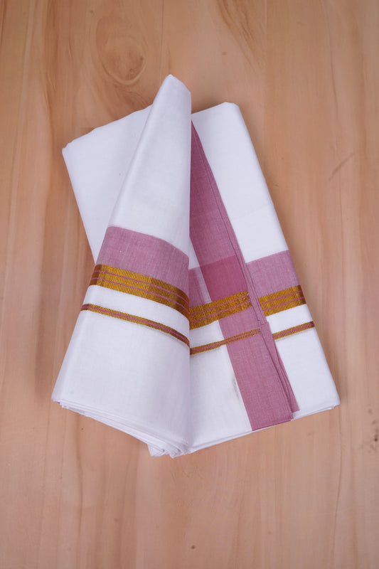 FCD-528 W/D DHOTI 3.80 MTR-Light Pink