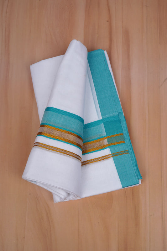 FCD-531 W/D DHOTI 3.80 MTR-Green