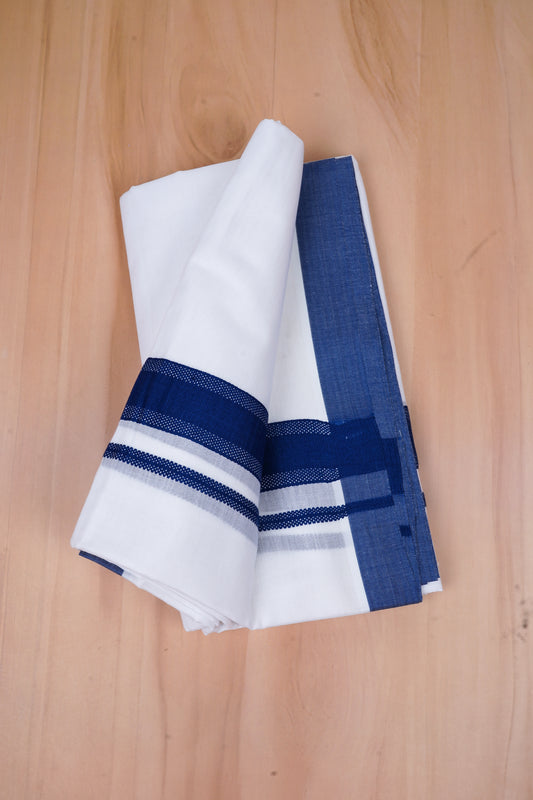425FCD-02 W/D DHOTI 4.25 MTR- Blue