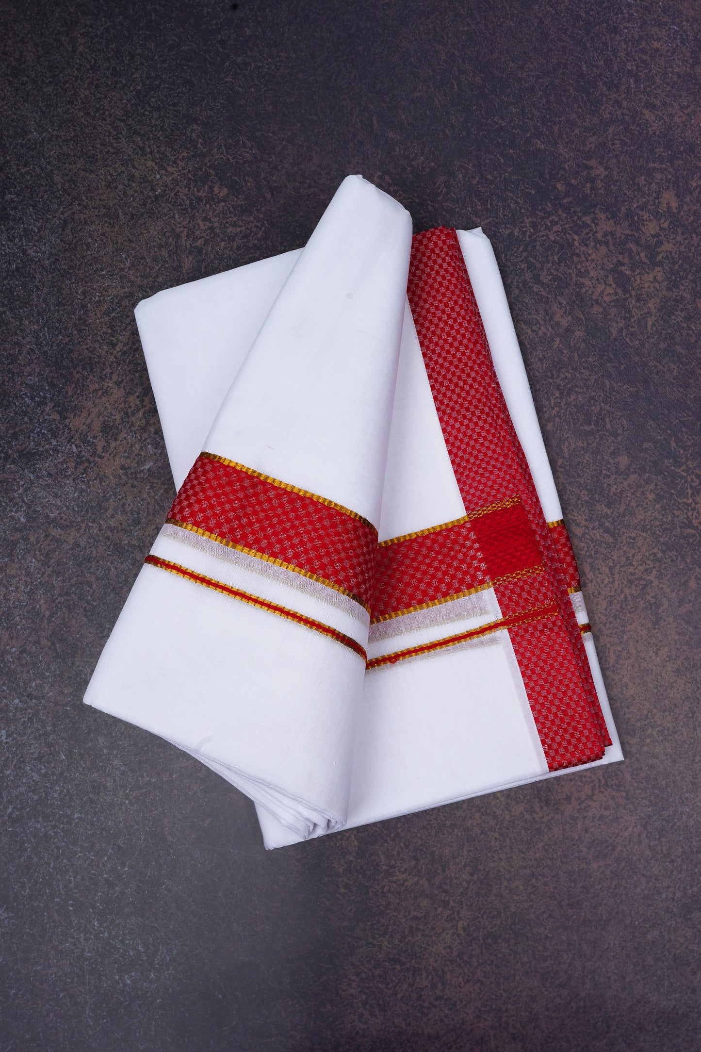FD-200 W/D DHOTI 3.80 MTR-Red