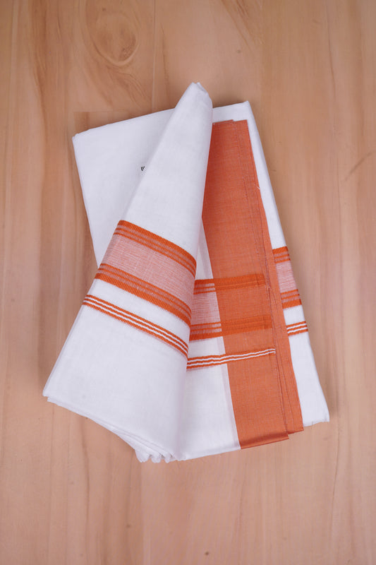 FCD-423 W/D DHOTI 3.80 MTR- Light Brown