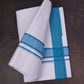 FD-108 W/D DHOTI 3.70 MTR-Blue