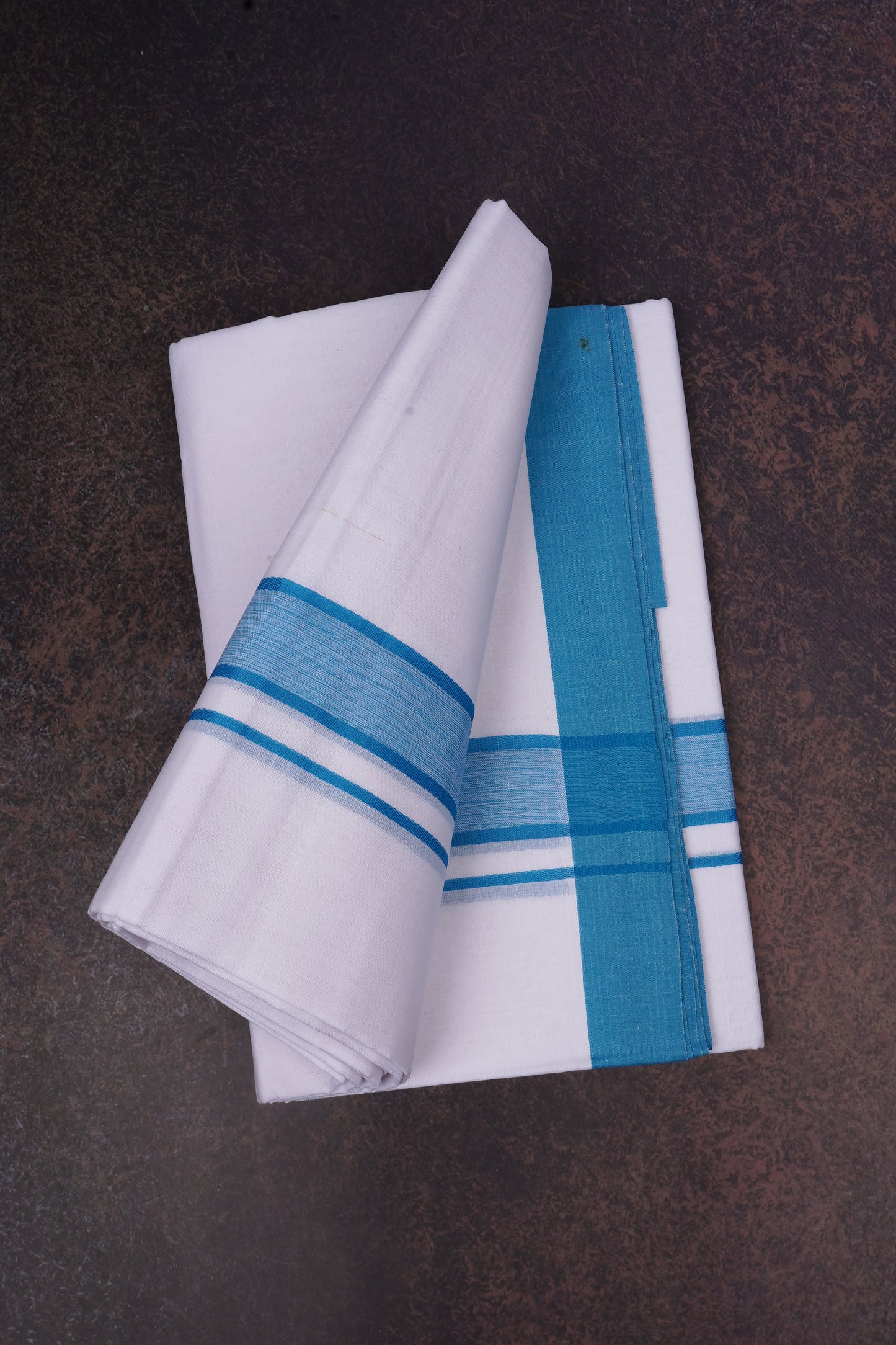 FD-108 W/D DHOTI 3.70 MTR-Blue