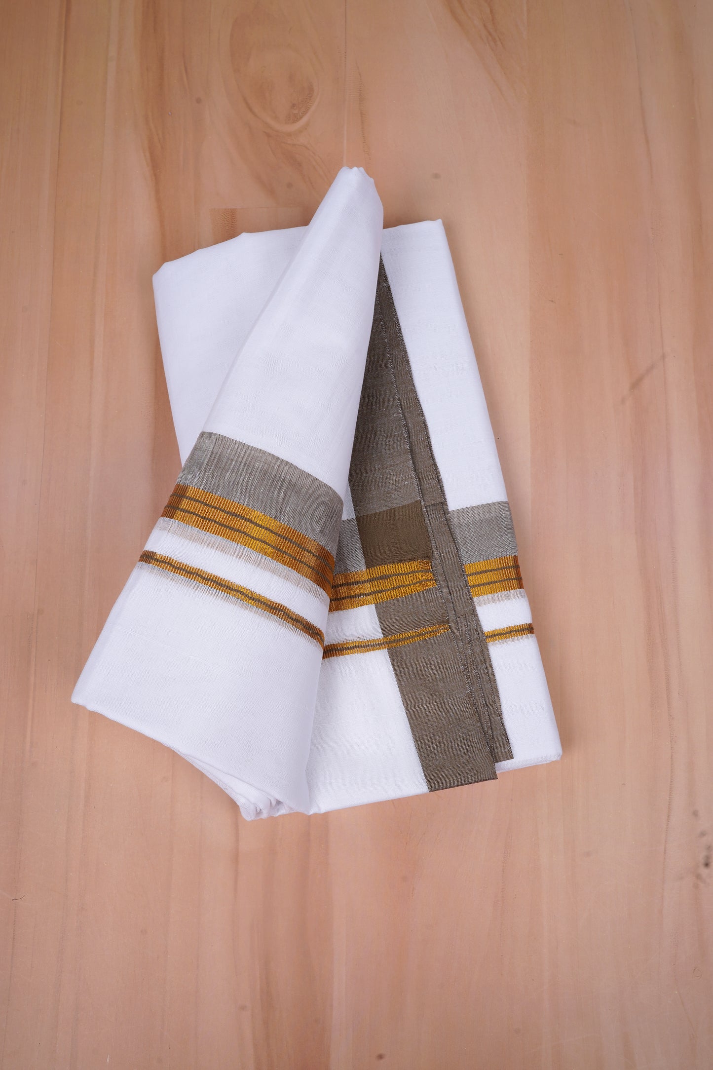 FCD-528 W/D DHOTI 3.80 MTR-Brown