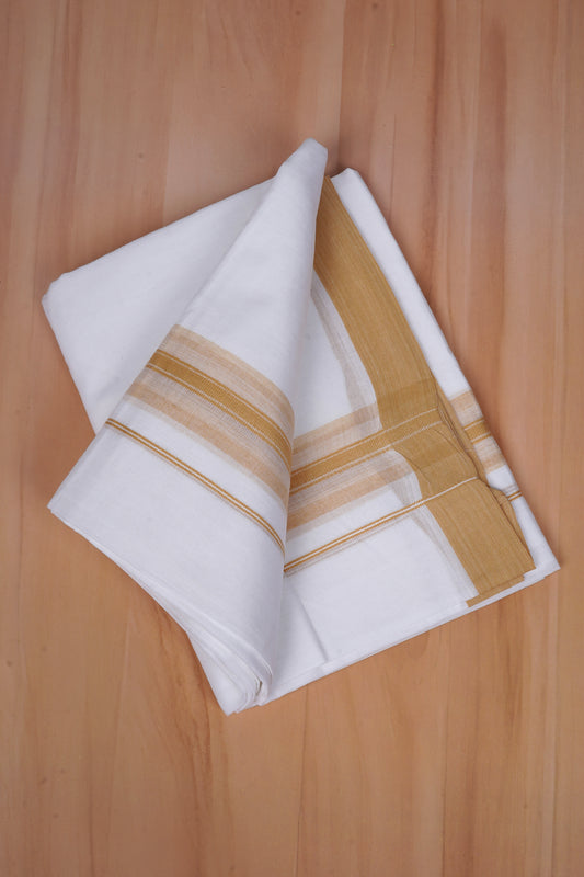 FCD-582 W/D DHOTI 3.80 MTR -Light Brown