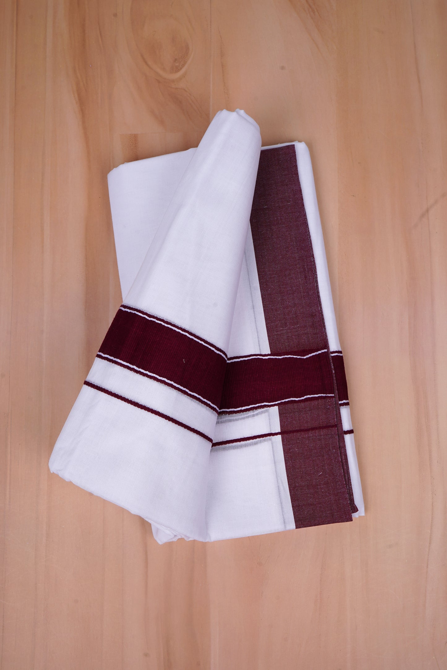 FCD-487 W/D DHOTI 3.80 MTR-Dark Maroon