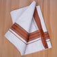 FCD-603 W/D DHOTI 3.80 MTR - bROWN