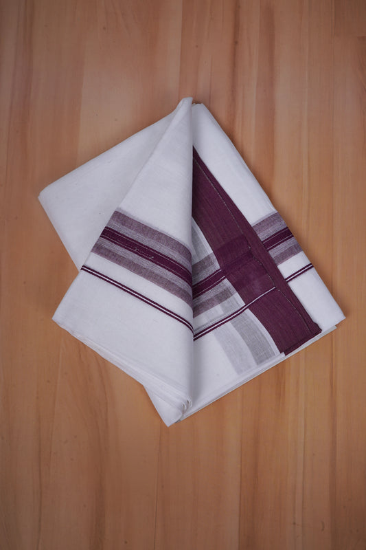 FCD-582 W/D DHOTI 3.80 MTR -Purple