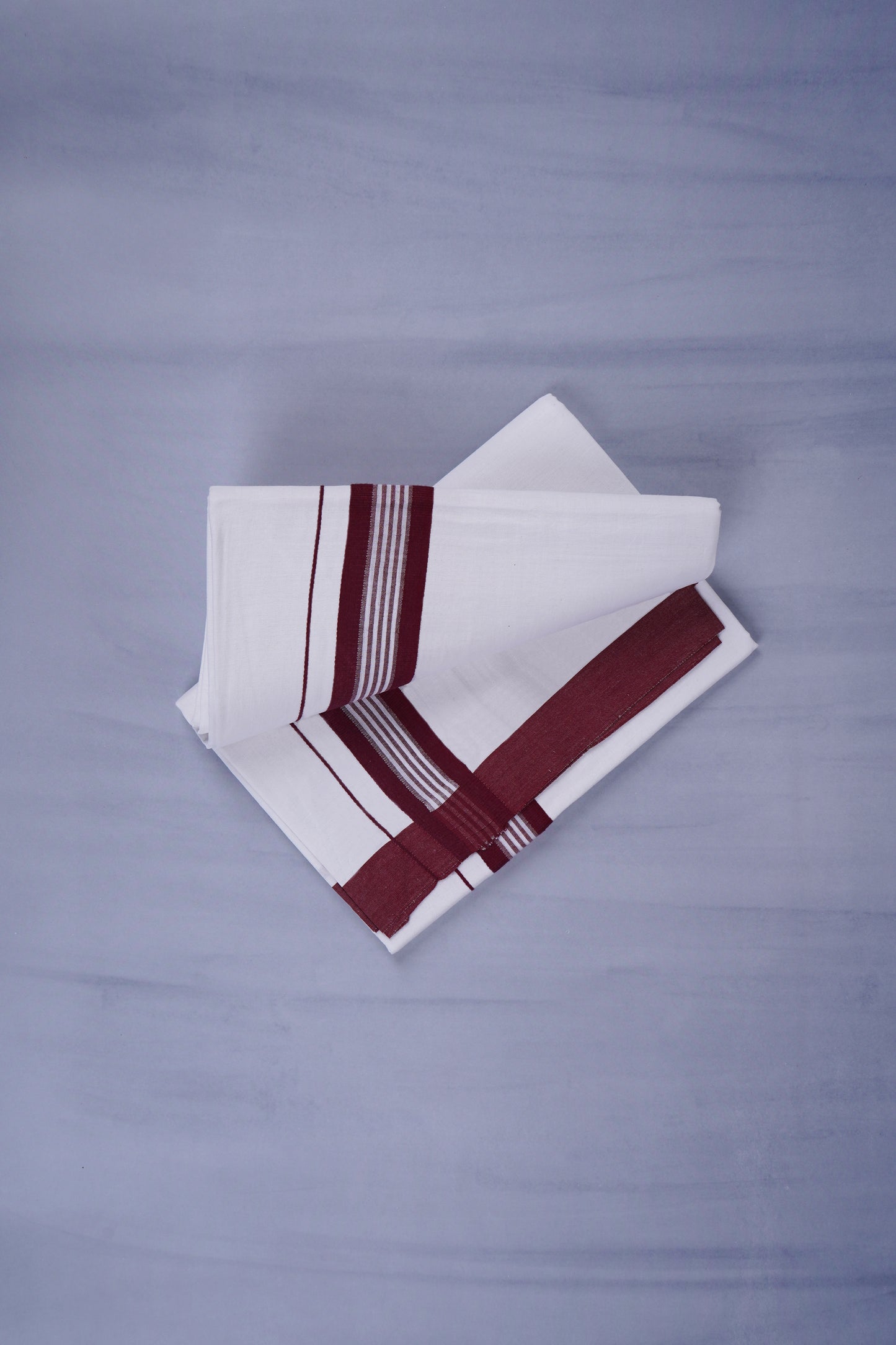KERALOOM FINISH COTTON 331 W/D DHOTI 3.80 MTR - Maroon