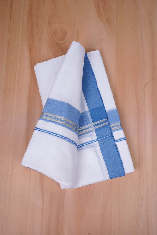 FCD-526 W/D DHOTI 3.80 MTR-Sky Blue