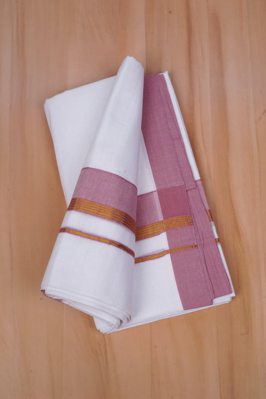 FCD-524 W/D DHOTI 3.80 MTR-Light Rose