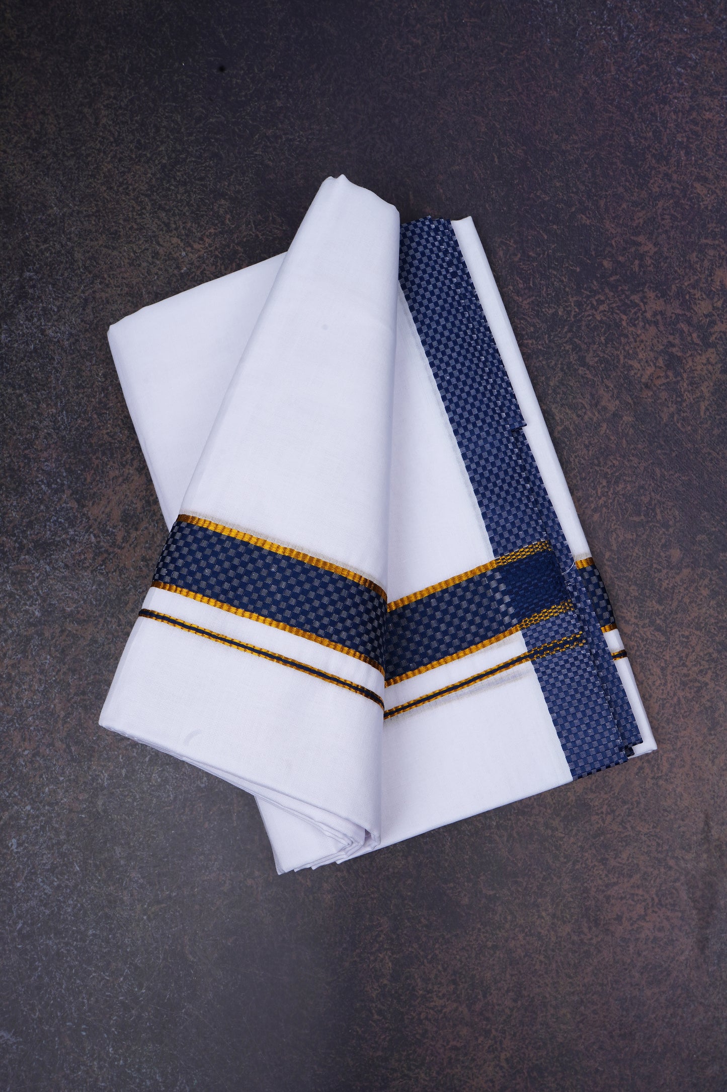FD-200 W/D DHOTI 3.80 MTR-Dark Blue