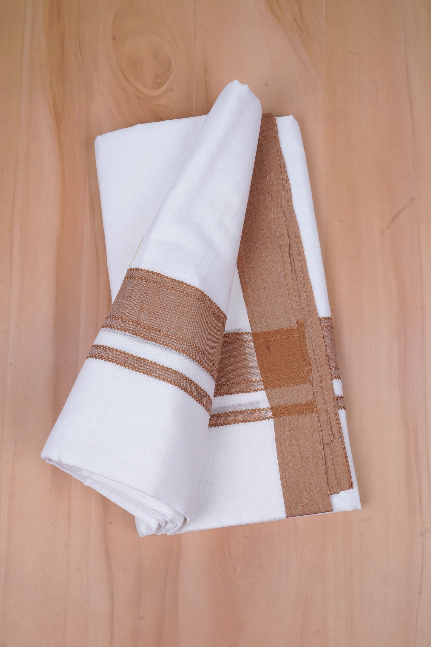 425FD-02 W/D DHOTI 4.25 MTR- Light Brown