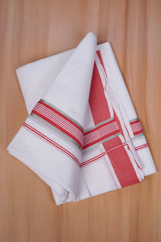 FCD-589 W/D DHOTI 3.80 MTR - Red