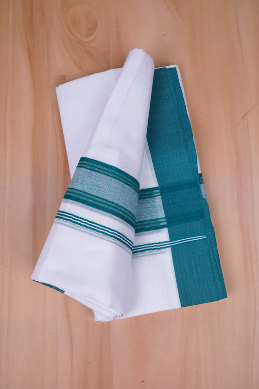 FCD-423 W/D DHOTI 3.80 MTR- Peacock blue