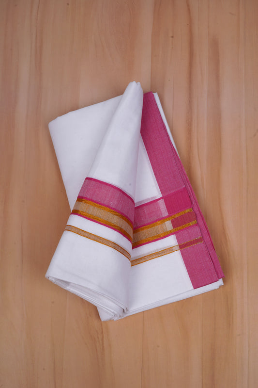 FCD-531 W/D DHOTI 3.80 MTR-Dark Pink