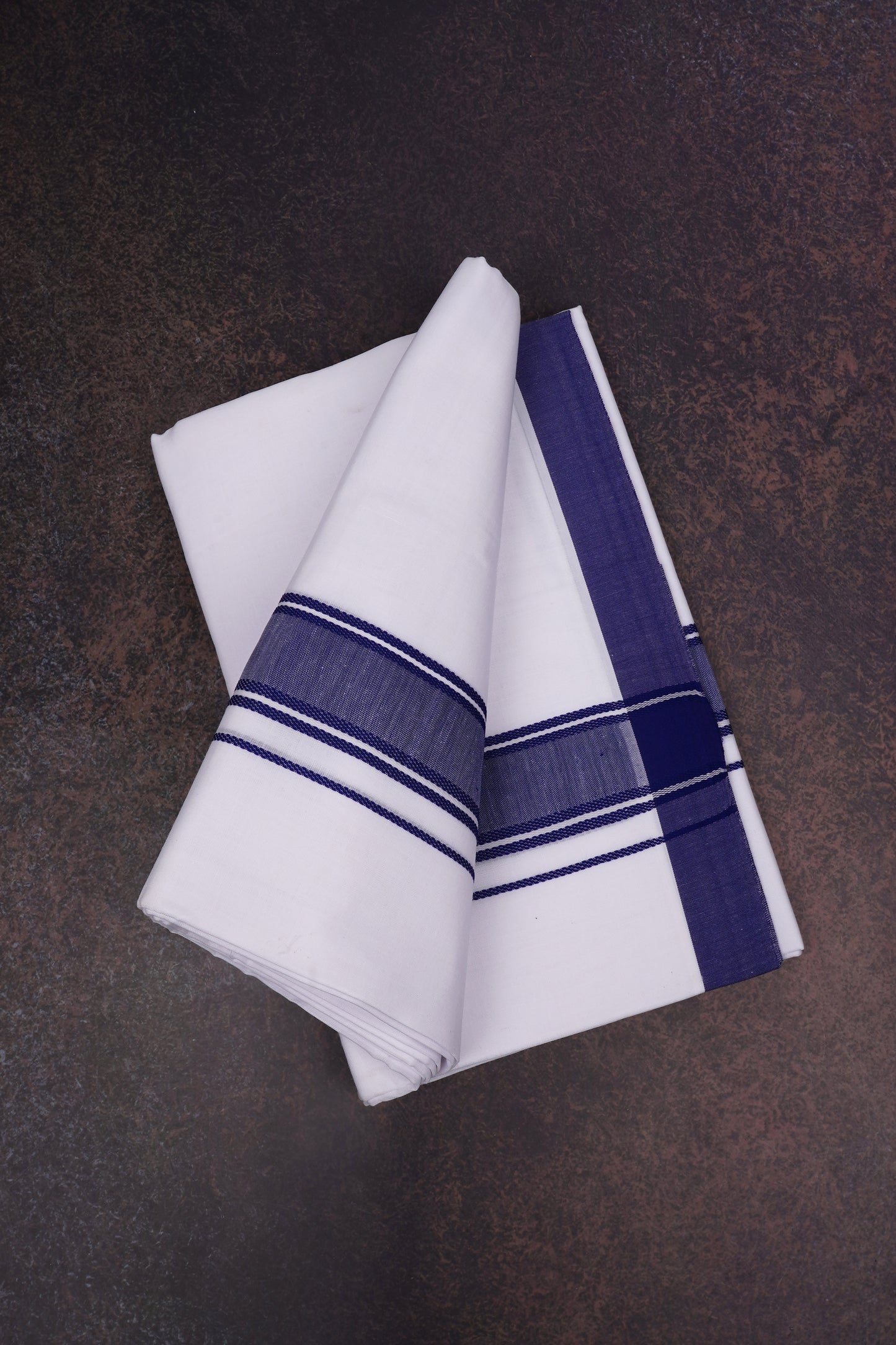 FD-116 W/D DHOTI 3.80 MTR-Dark Blue
