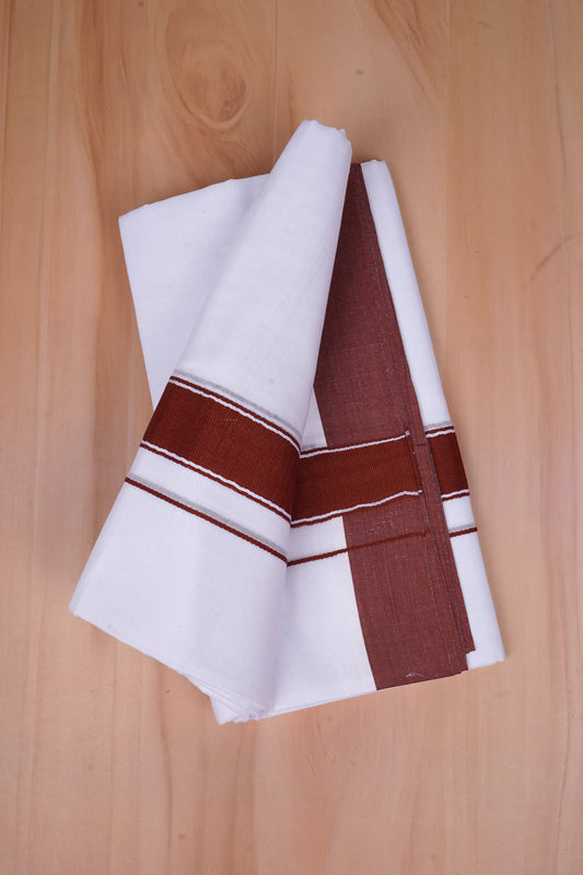FCD-487 W/D DHOTI 3.80 MTR-Dark Maroon