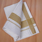 FCD-494 W/D DHOTI 3.0 MTR - Golden Yellow