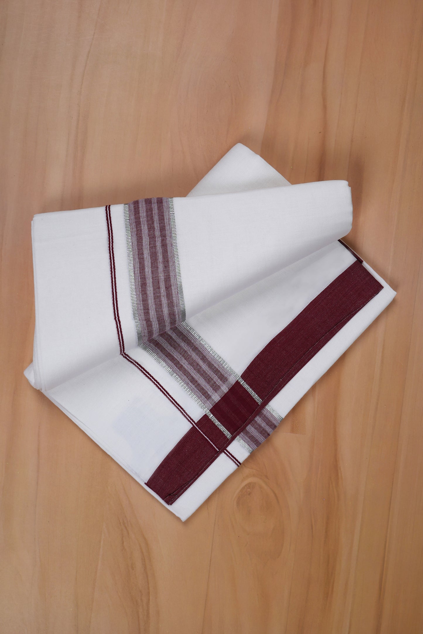 FCD-593 W/D DHOTHIE 3.80 MTR-DARK MAROON