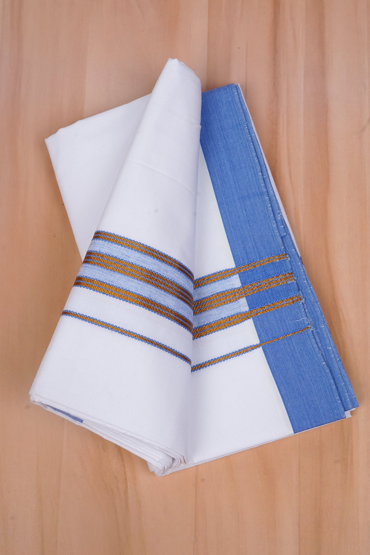 Heritage Gold W/S Dhoti 2.00 MTR - Light Blue