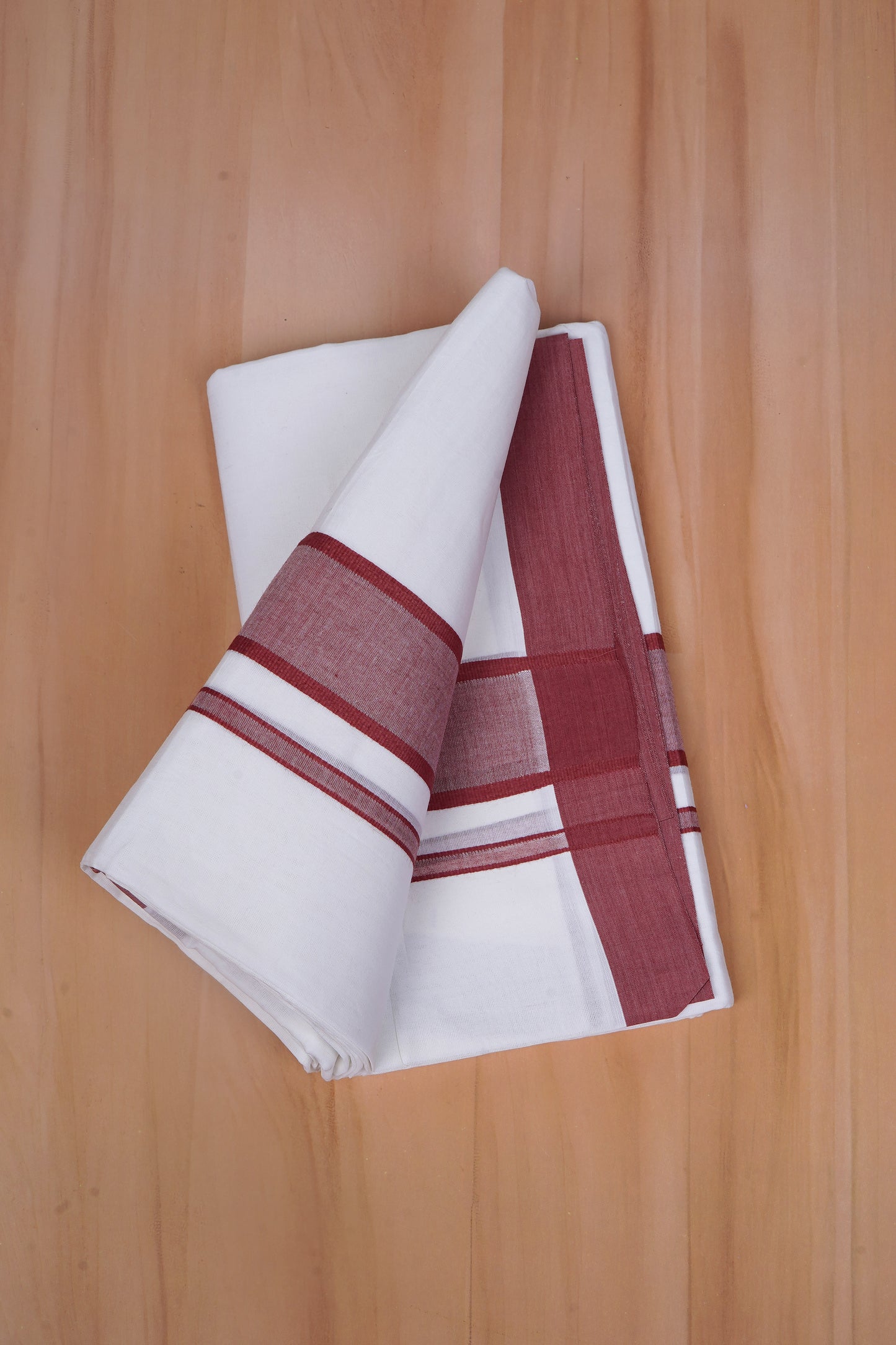 FCD-74 W/D DHOTI 3.80 MTR-Dark Red