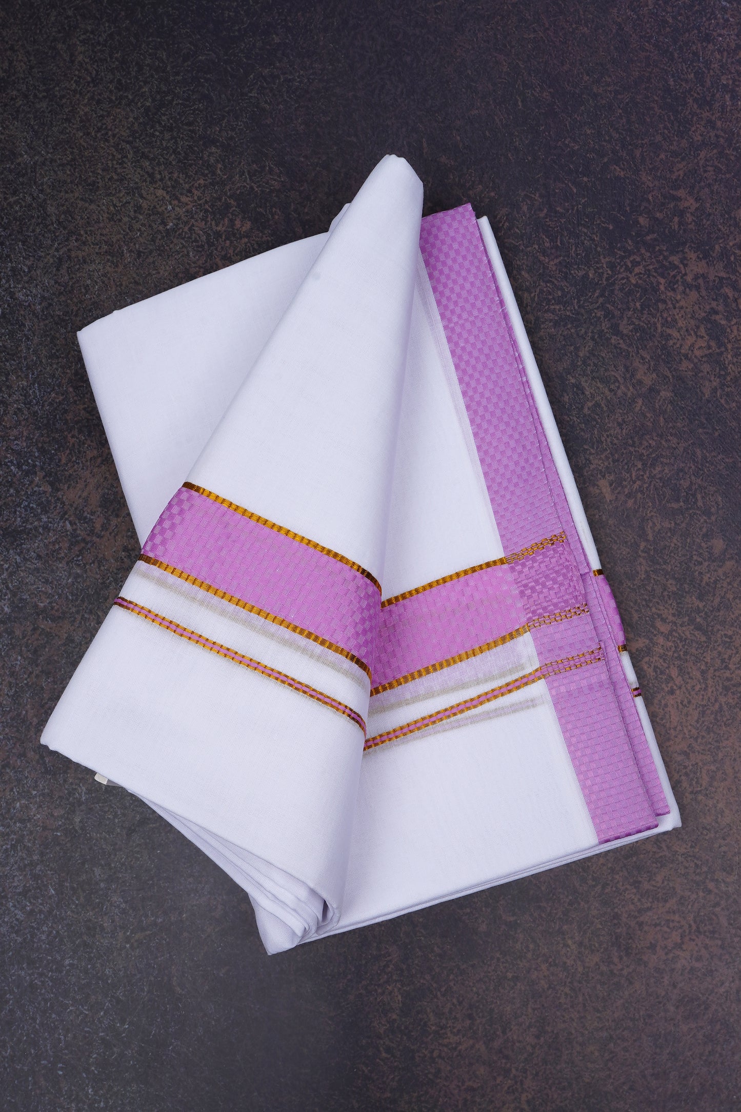 FD-200 W/D DHOTI 3.80 MTR-Dark pink