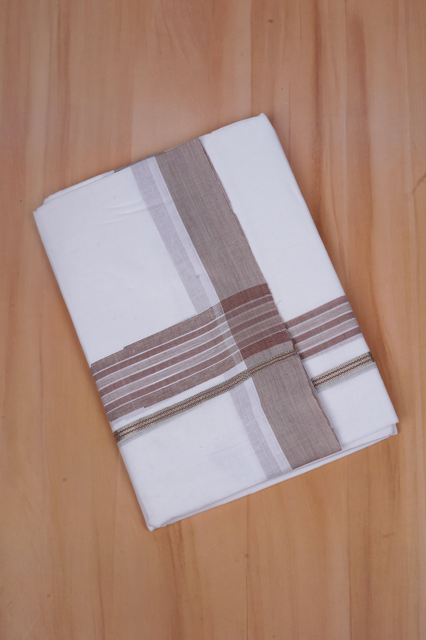FCD-607 W/D DHOTI 3.80 MTR - Light Brown