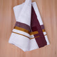 FCD-528 W/D DHOTI 3.80 MTR-Dark Maroon