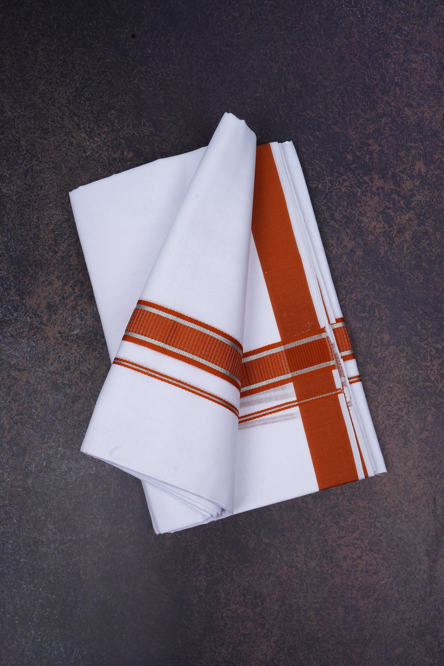 FD-167 W/D DHOTI 3.80 MTR-Brown