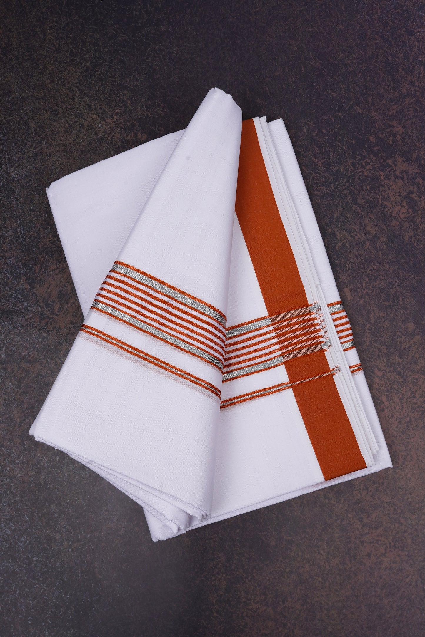 FD-137 W/D DHOTI 3.80 MTR-Orange
