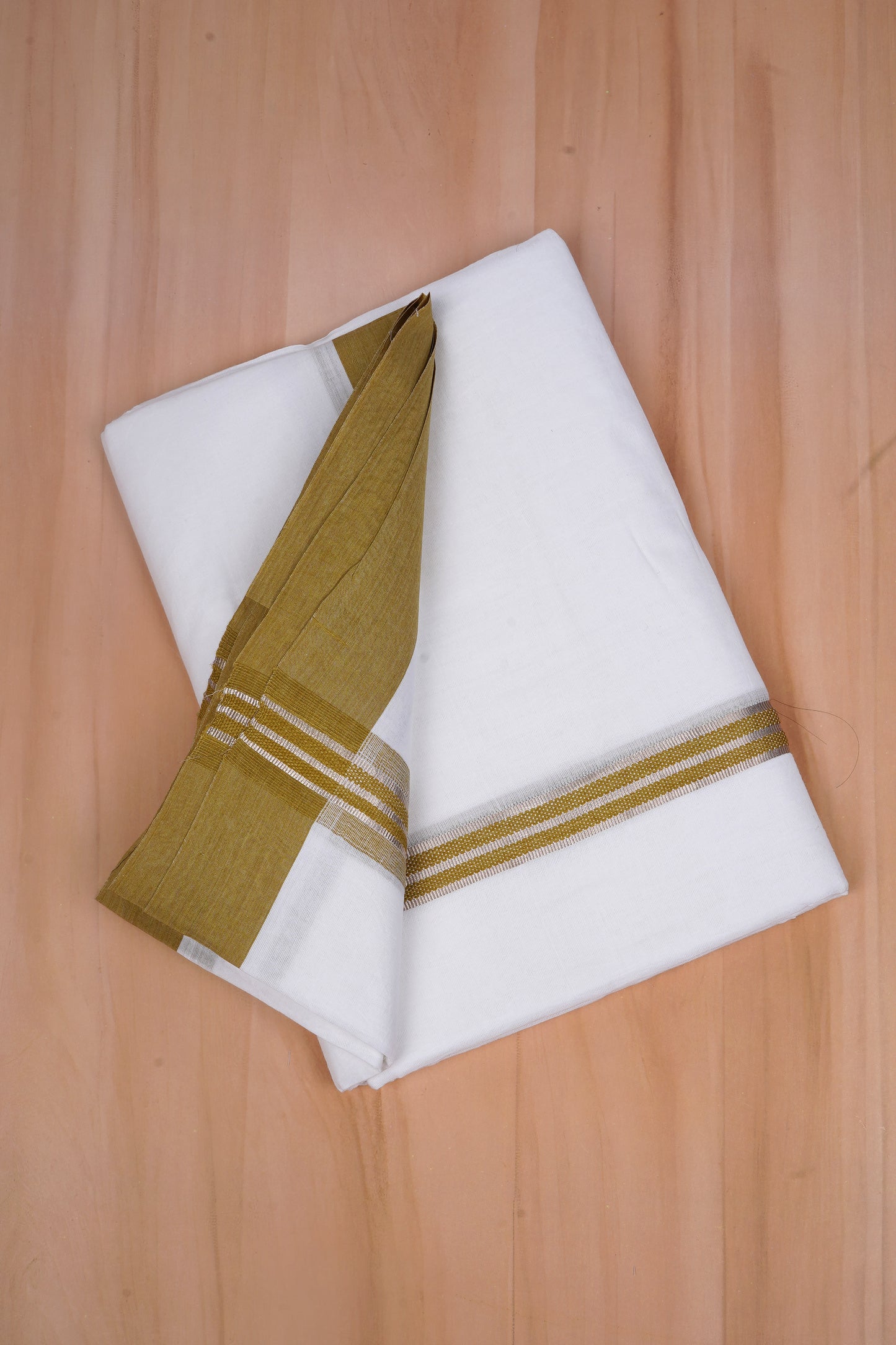 FCD-594 W/D DHOTI 3.80 MTR - Olive Green