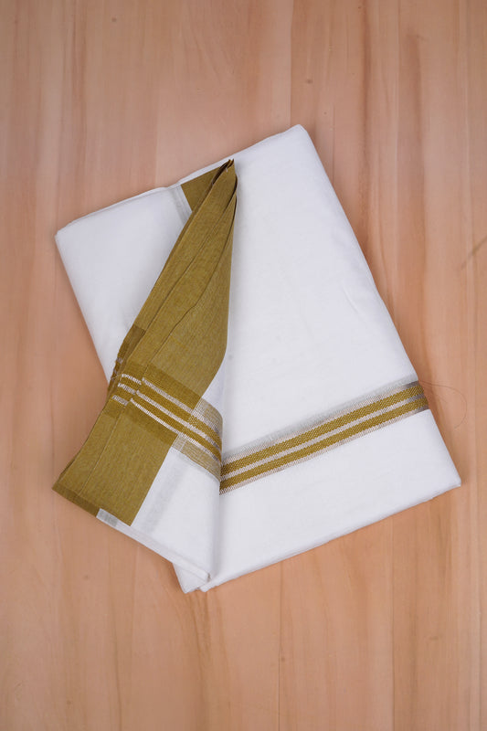 FCD-594 W/D DHOTI 3.80 MTR - Olive Green