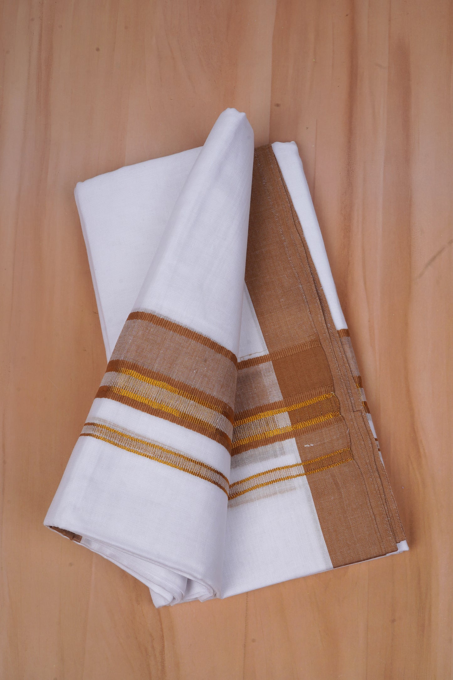 FCD-531 W/D DHOTI 3.80 MTR-Light Brown