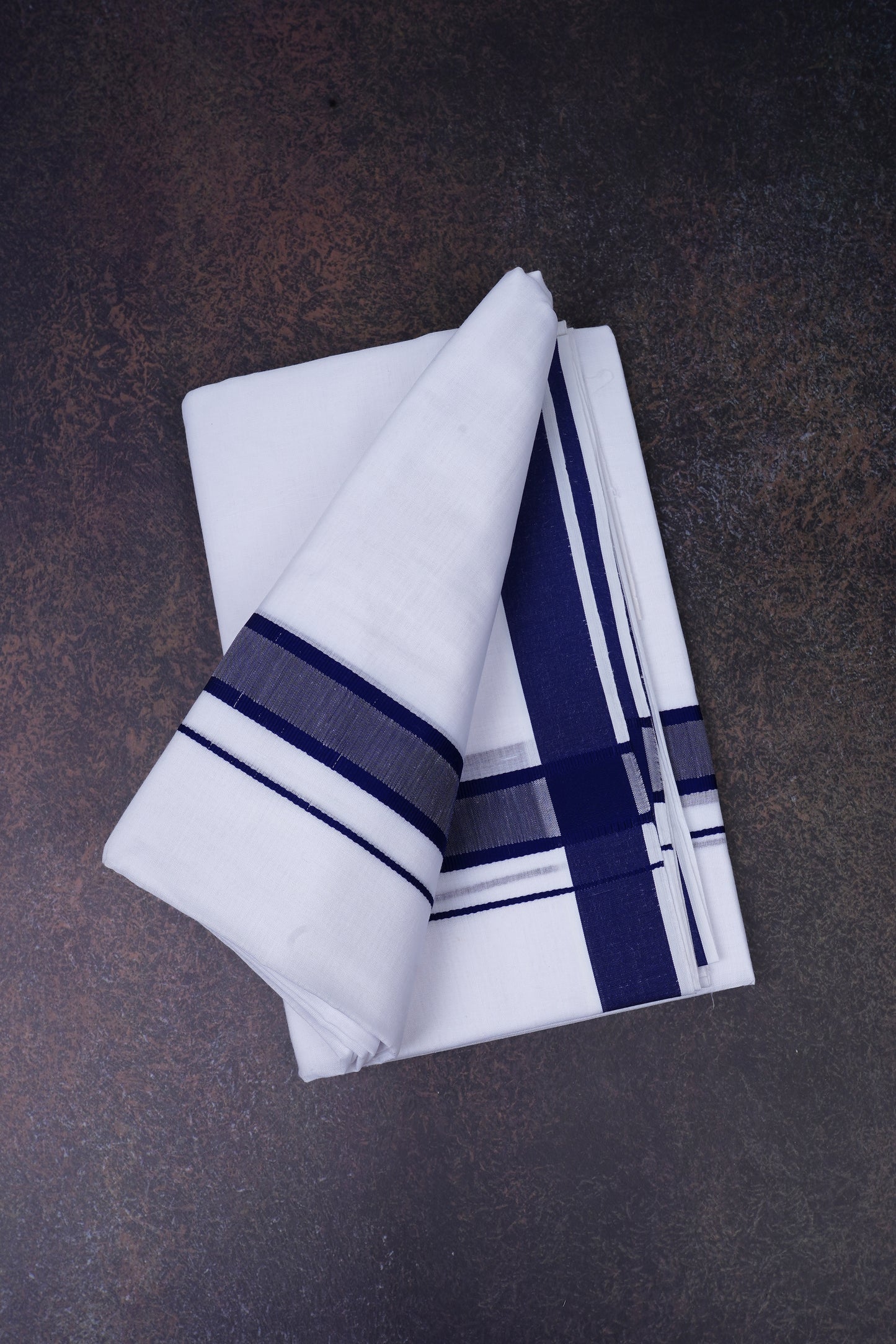 FD-91 W/D DHOTI 3.80 MTR-Dark Blue