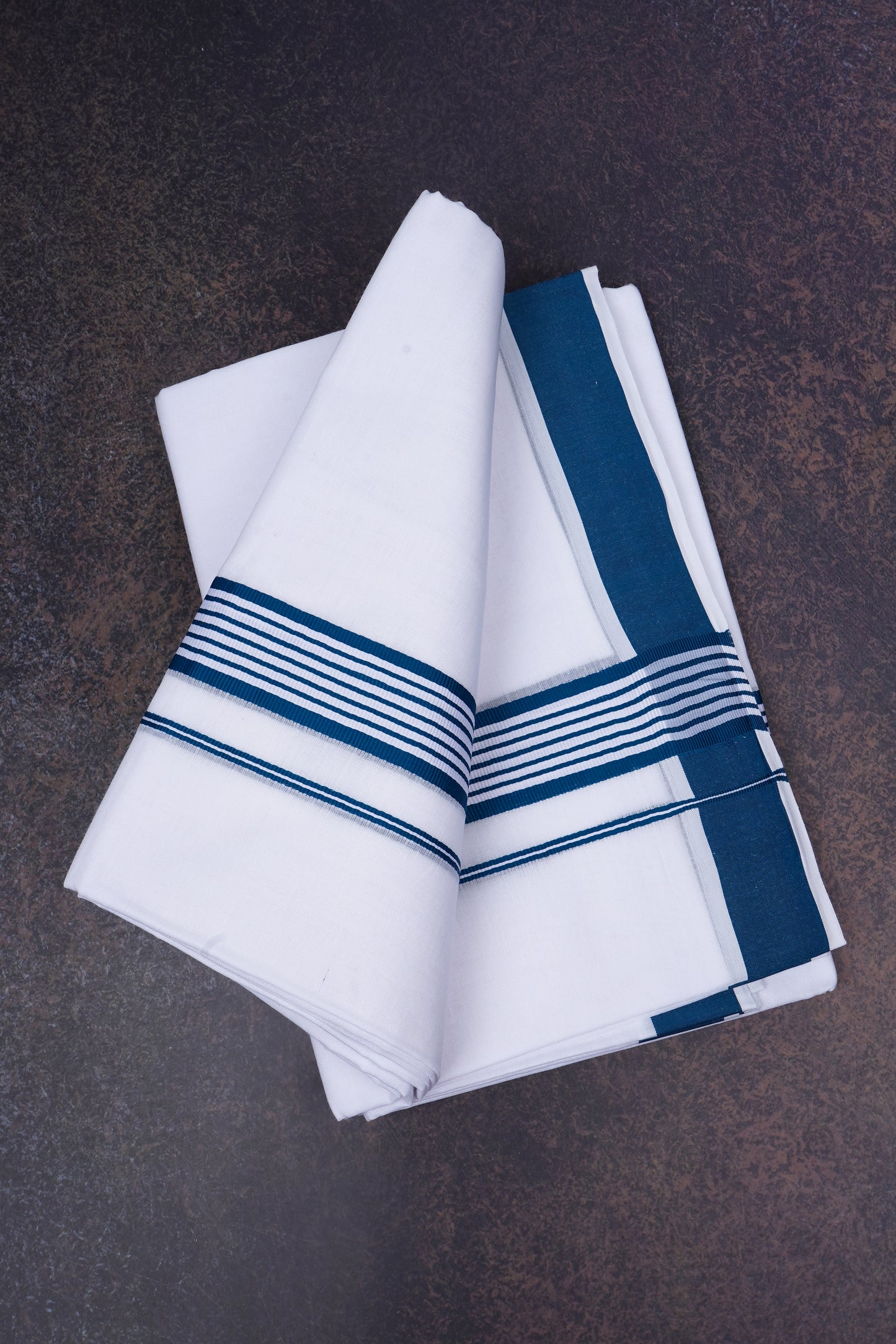 FD-158 W/D DHOTI 3.80 MTR-Dark Blue
