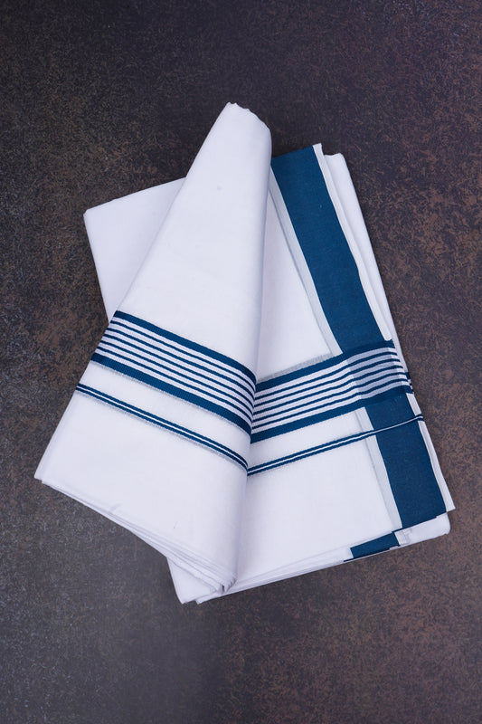 FD-158 W/D DHOTI 3.80 MTR-Dark Blue