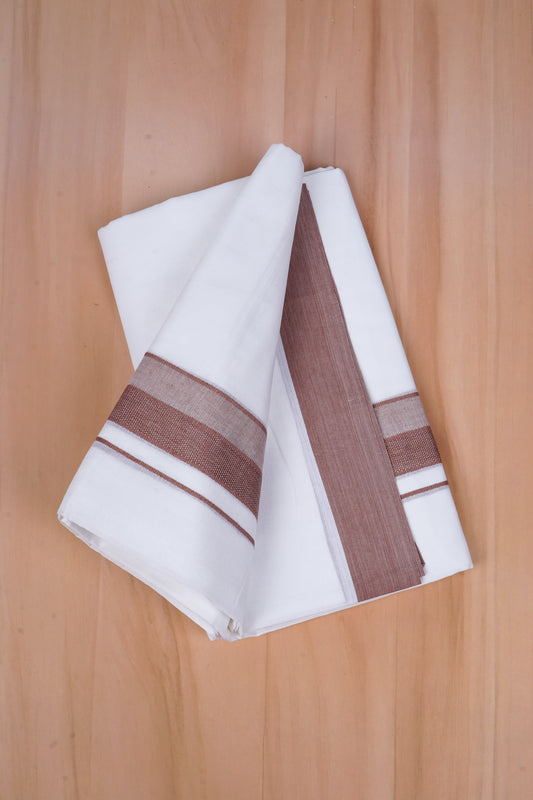FCD-417 W/D DHOTI 3.80 MTR - Brown