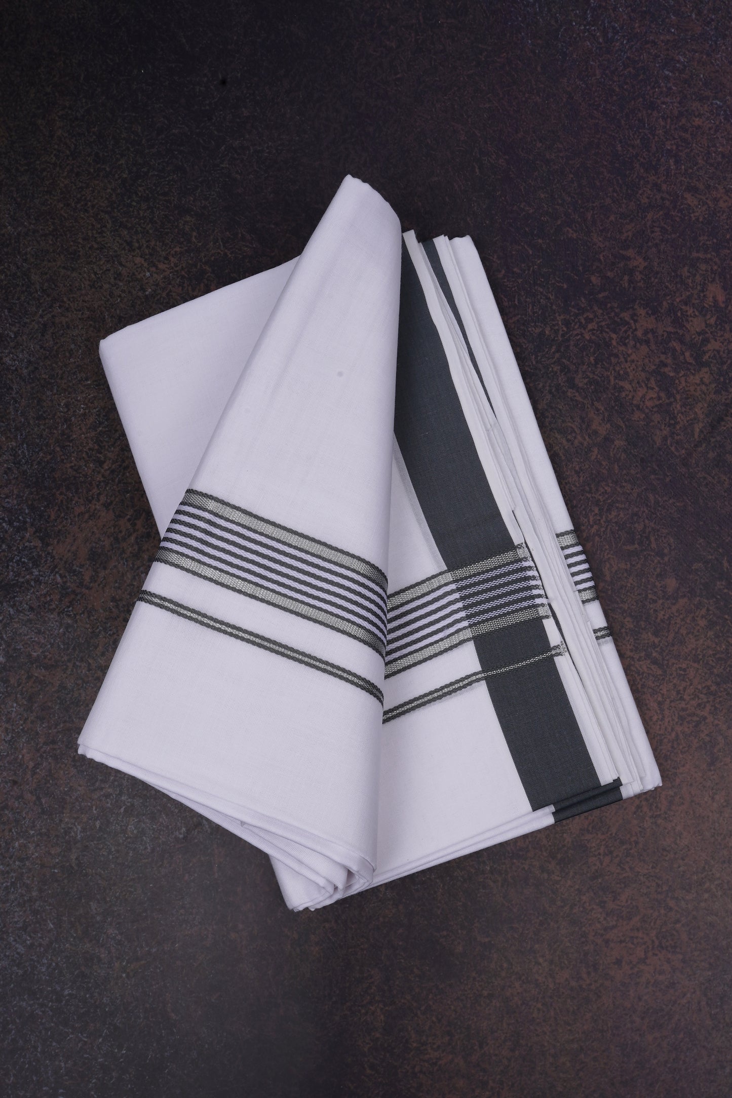 FD-137 W/D DHOTI 3.80 MTR-Gray