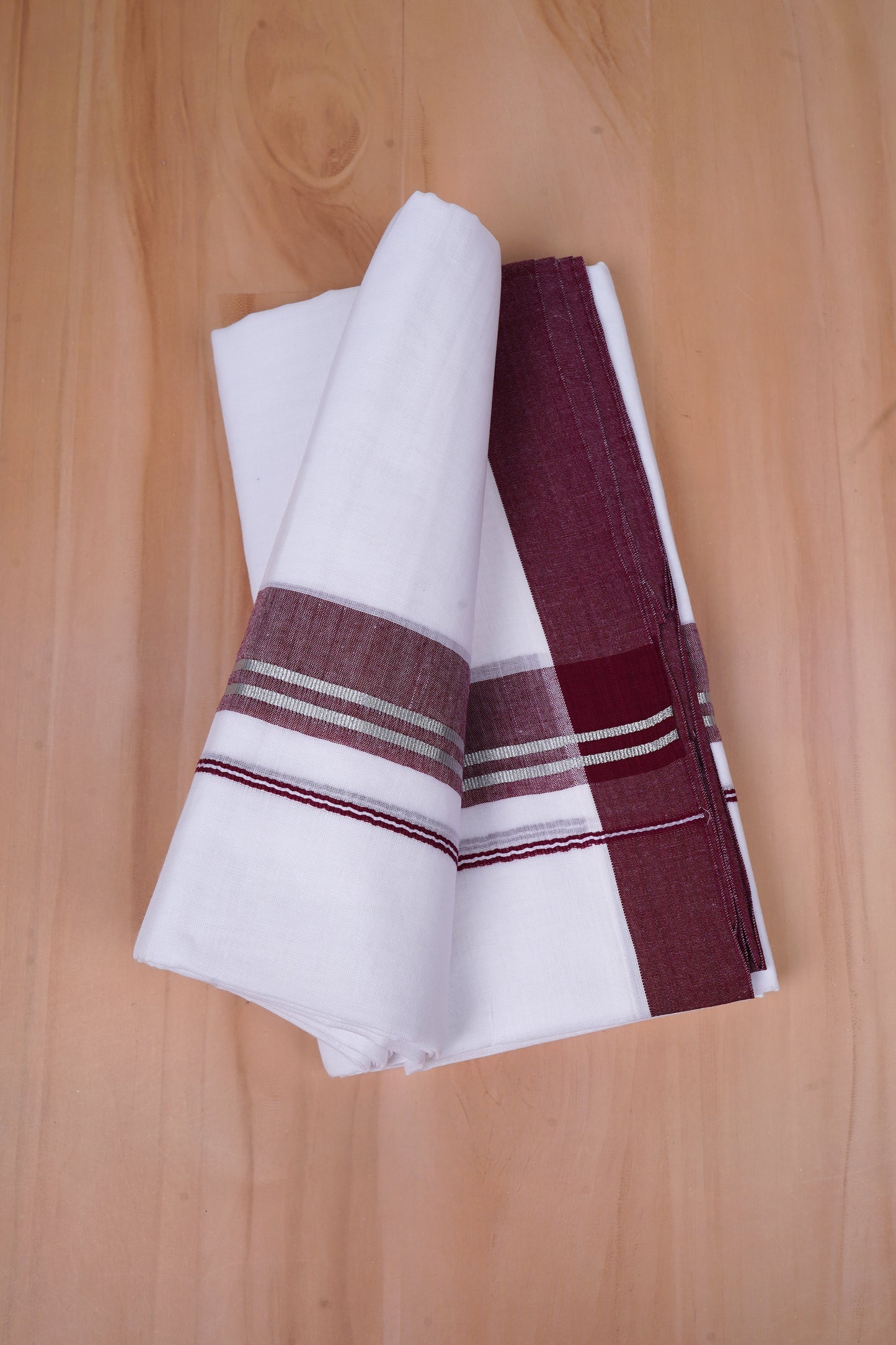 FCD-526 W/D DHOTI 3.80 MTR-Maroon