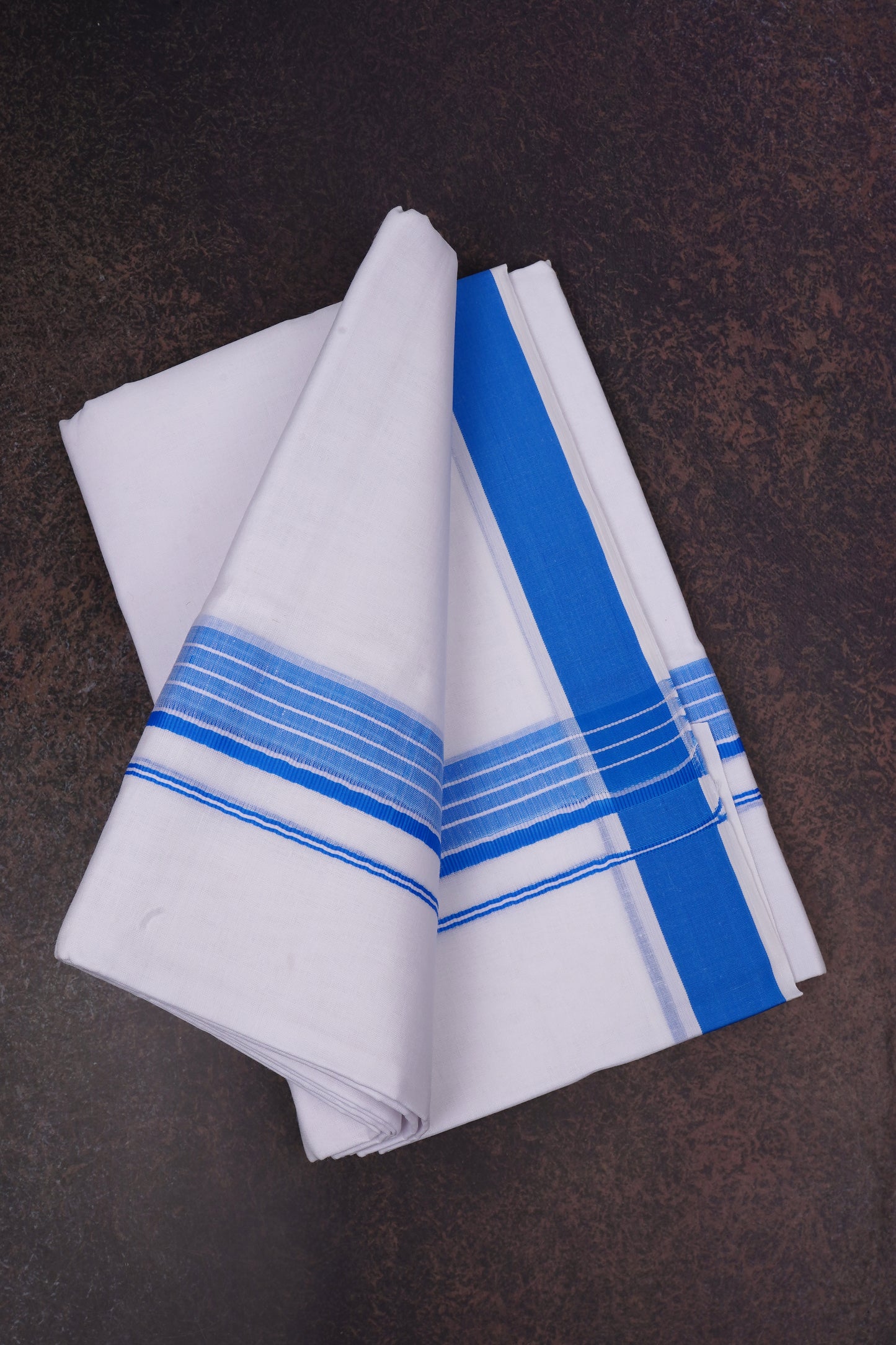 FD-133 W/D DHOTI 3.80 MTR-Sky Blue