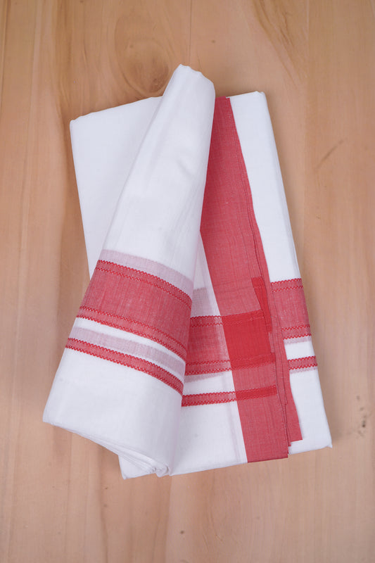 425FD-02 W/D DHOTI 4.25 MTR- Red